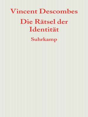 cover image of Die Rätsel der Identität